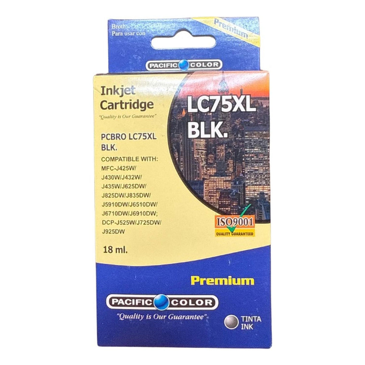 Pack de 4 cartuchos de tinta alternativos compatibles con Brother LC75 – Negro y colores