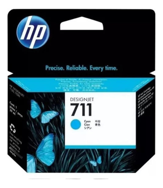 Cartucho Tinta HP 711 Cian Original HP