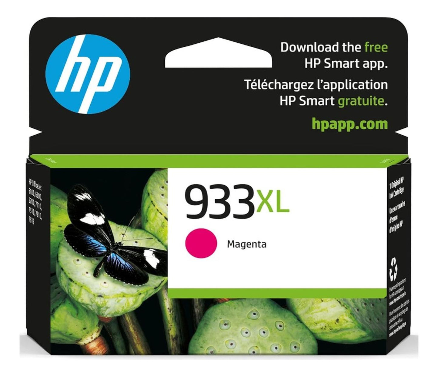 Cartucho Tinta HP 933XL Magenta Original – Alto Rendimiento HP