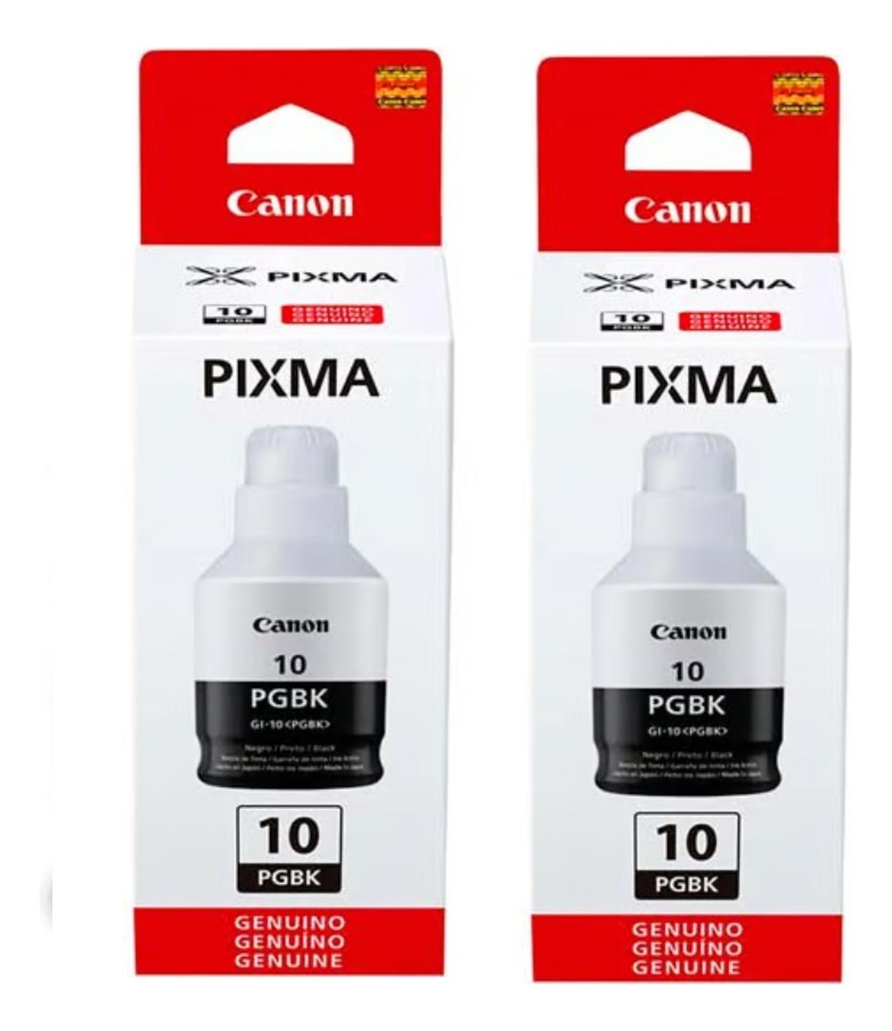 Botellas de Tinta Canon GI-10 Negro Original Pack Canon