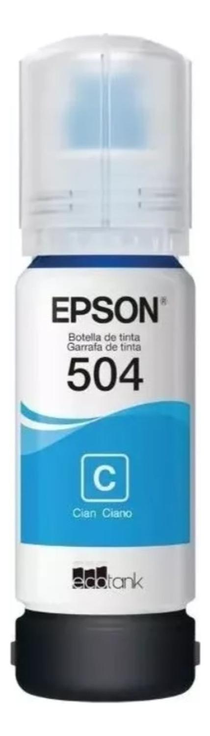 Botella Epson 504 Cyan Original Epson