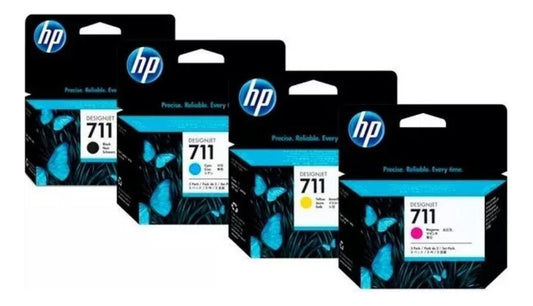 Pack Cartuchos Tinta HP 711 Original – 4 Colores HP