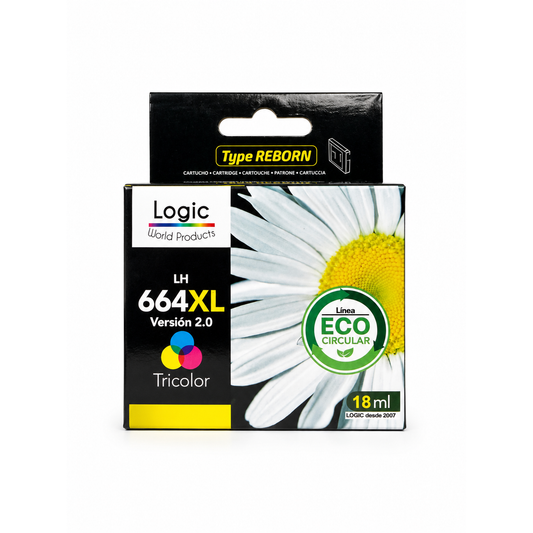 Cartucho de tinta alternativo compatible con HP 664XL – Tricolor