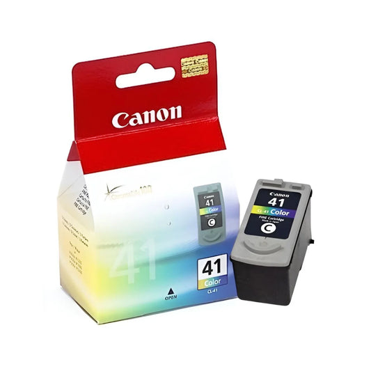Cartucho de tinta Canon CL-41 tricolor original con su empaque