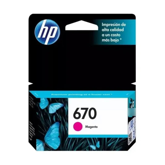 Cartucho de Tinta HP 670 Magenta Original – vista 2