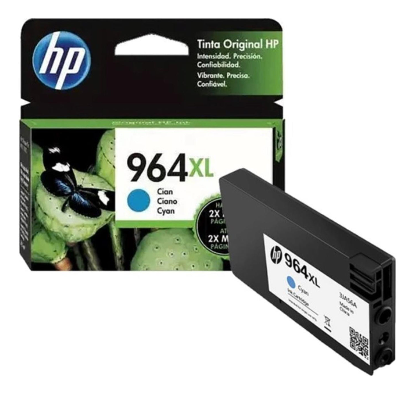 Cartucho Tinta HP 964XL Cian Original – Alto Rendimiento HP