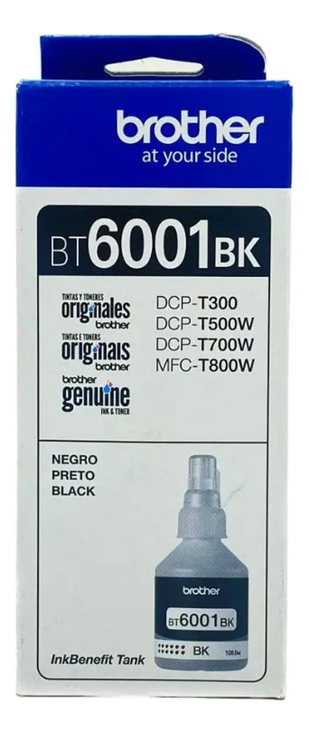 Botella de Tinta Brother Bt6001 Negro Original Brother