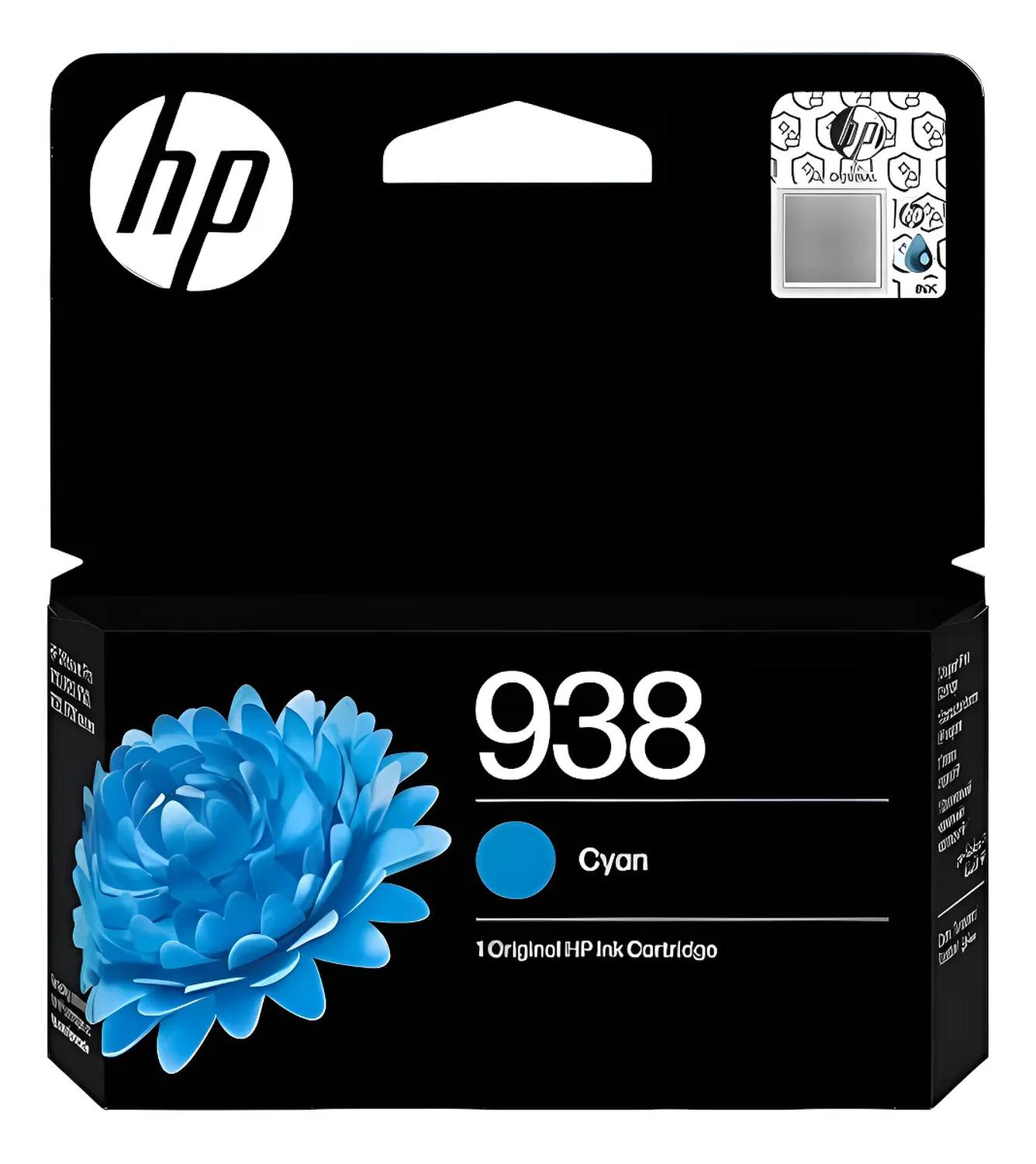 Cartucho Tinta HP 938 Cian Original HP