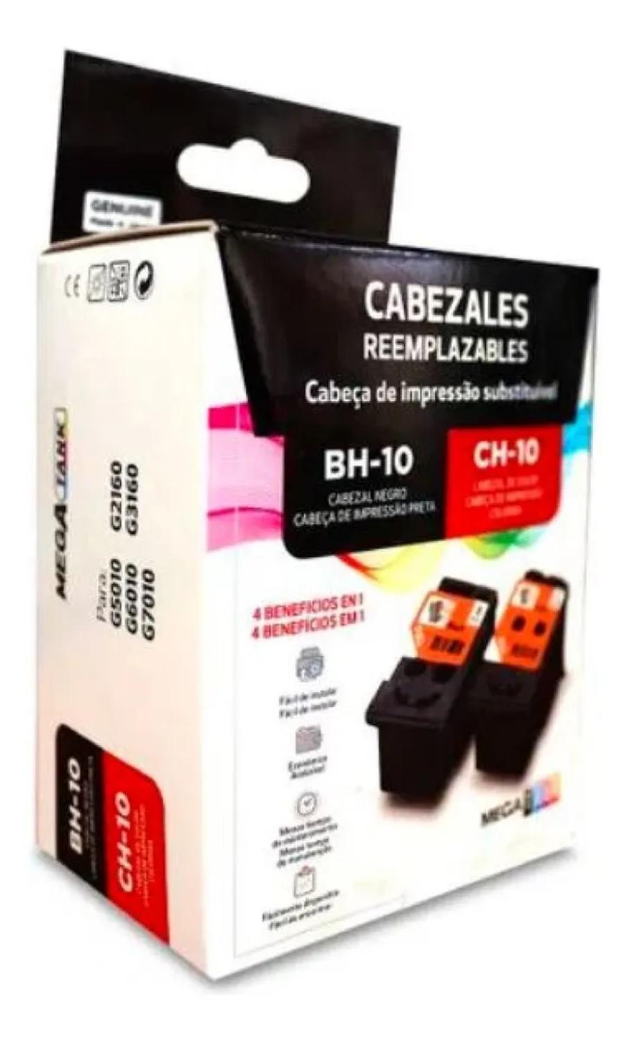 Cabezales de Impresión Canon BH-10 Negro + CH-10 Color Original Pack Canon