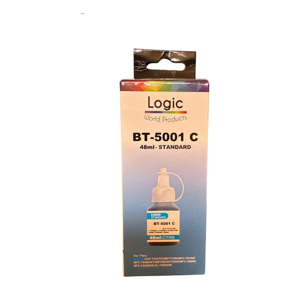 Pack de 4 botellas de tinta alternativas compatibles con Brother BTD-60/BT5001 – Negro y colores