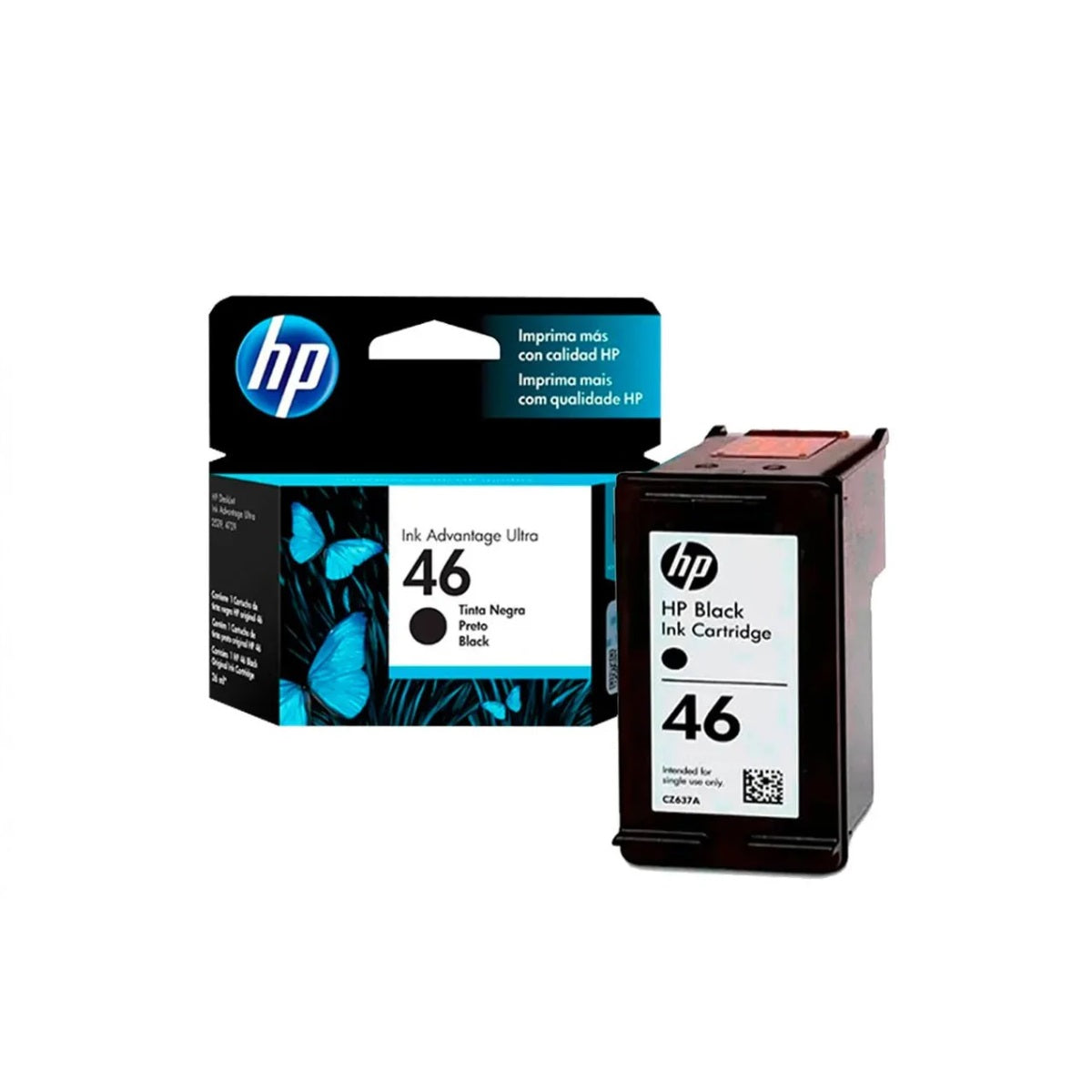 Cartucho hp 46 Negro Original 2529/4729/5738/5739-HP-tintas-para-impresora-en-santiago