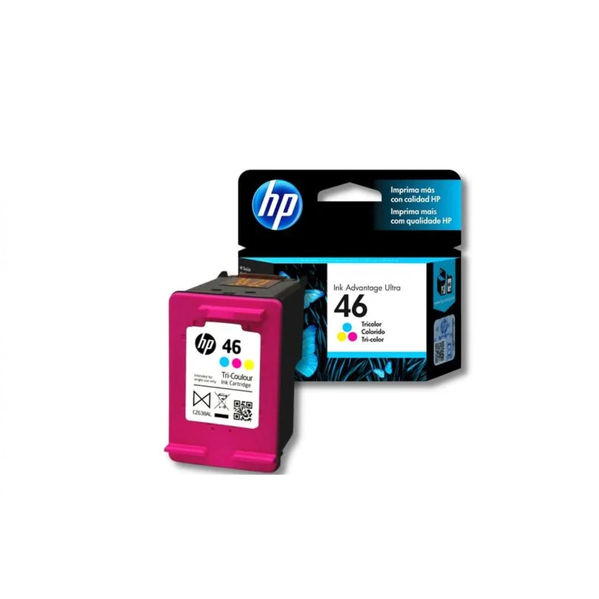 Cartucho hp 46 Tricolor Original 2529/4729/5738/5739-HP-tintas-para-impresora-en-santiago