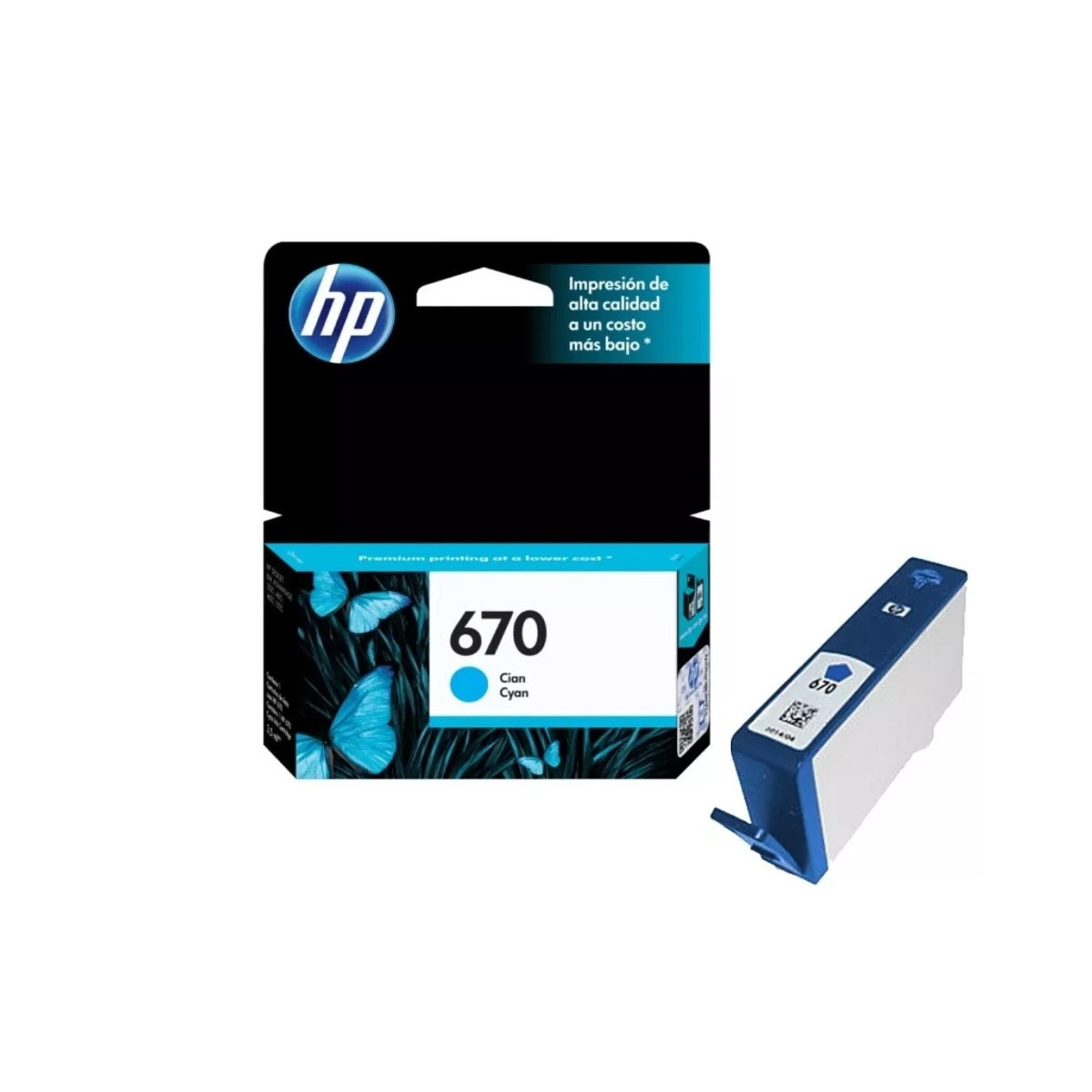 Cartucho hp 670 Cyan Original-HP-tintas-para-impresora-en-santiago