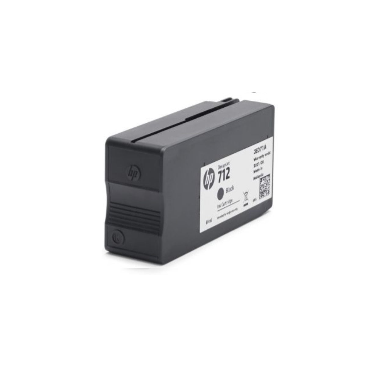 Cartucho hp 712XL Negro 80 ML Original