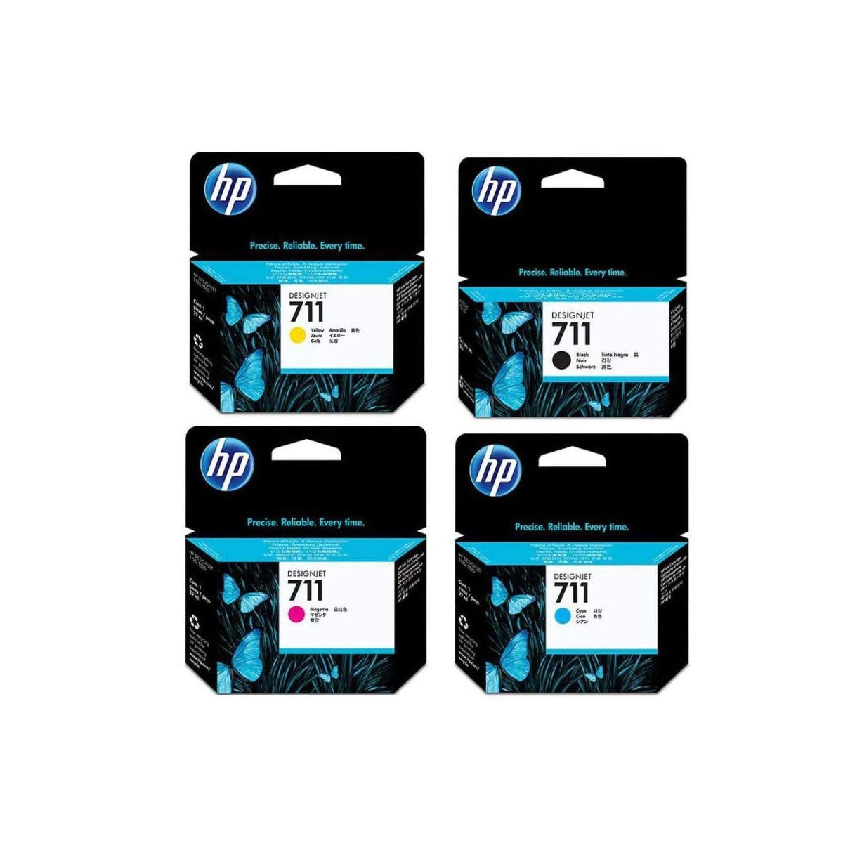 Pack Cartuchos hp 711 Original N/M/C/Y