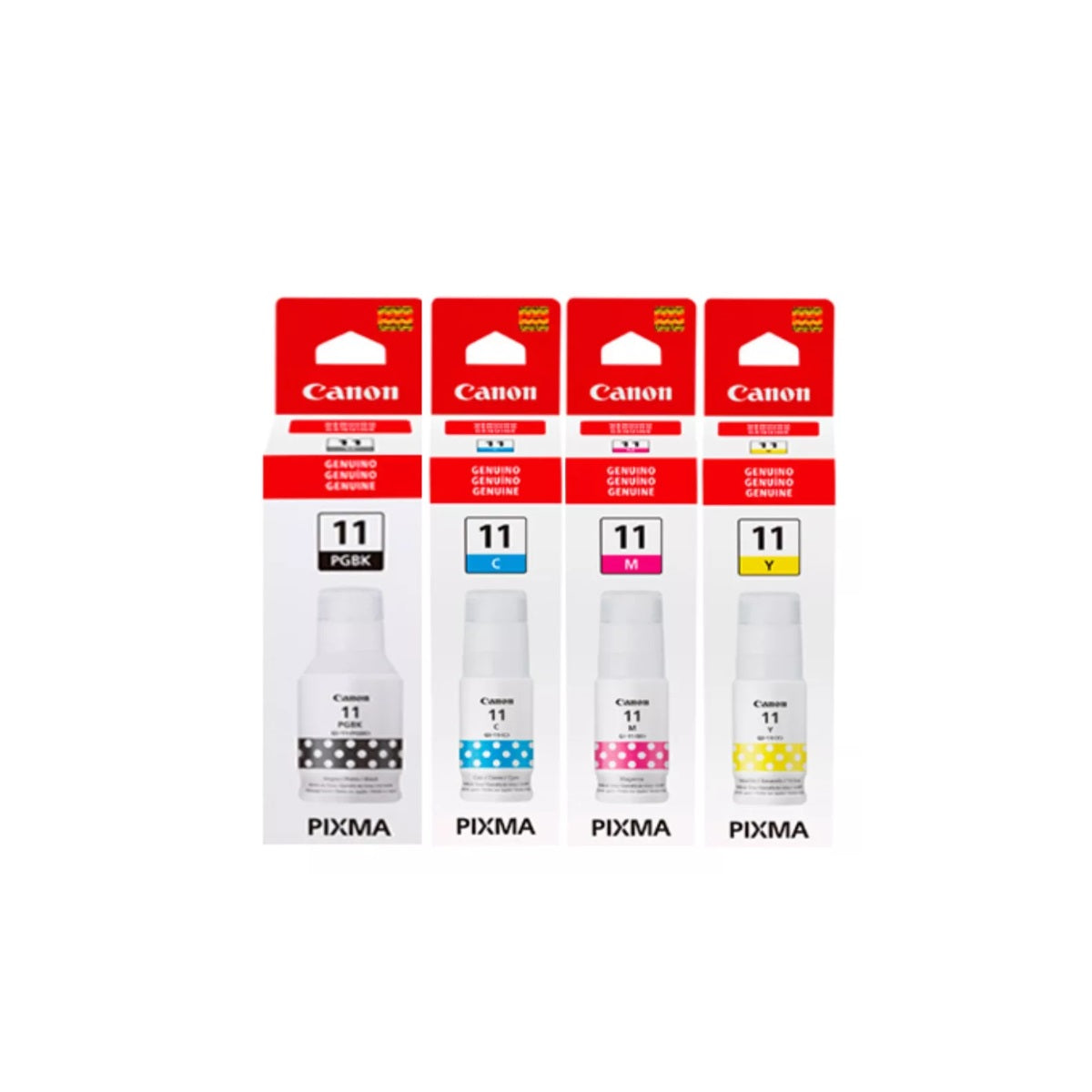 Pack Tintas Canon GI-11 Originales N/M/C/Y-CANON-tintas-para-impresora-en-santiago