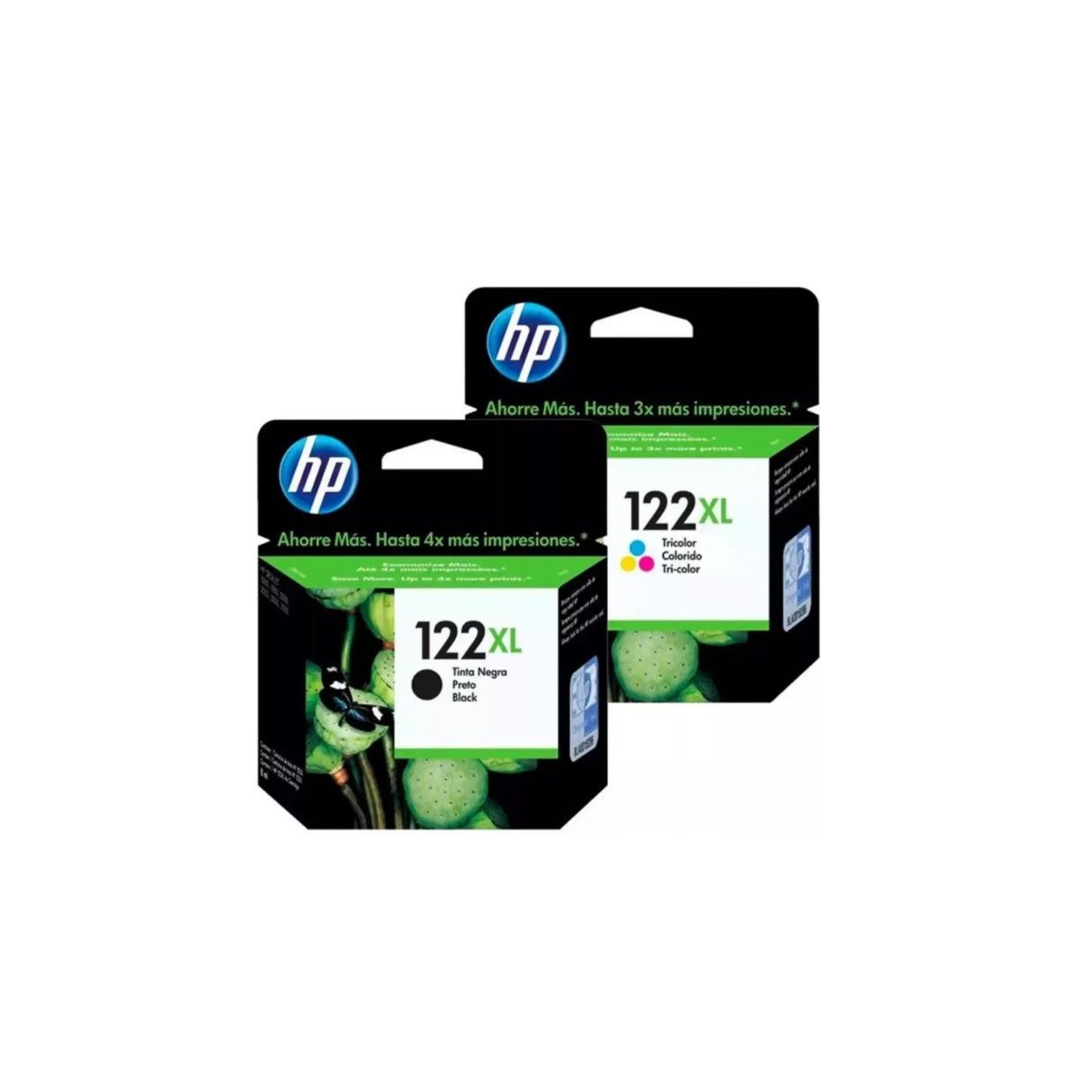 Pack Cartuchos hp 122XL Original Negro / Tricolor
