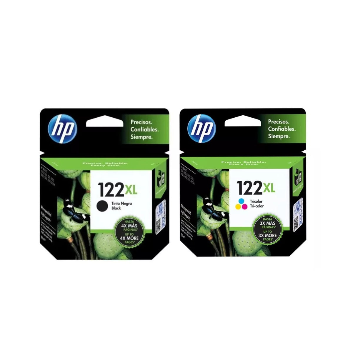Pack Cartuchos hp 122XL Original Negro / Tricolor