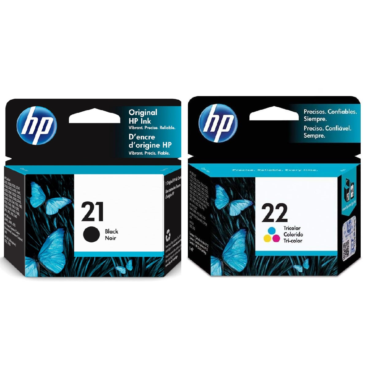 Pack Cartuchos hp 21-22 Original Negro / Tricolor-HP-tintas-para-impresora-en-santiago