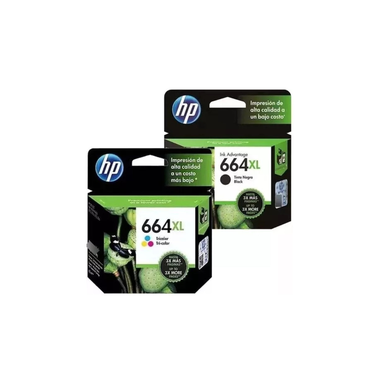 Pack Tintas hp 664XL Original Negro / Tricolor 1115/2135-HP-tintas-para-impresora-en-santiago