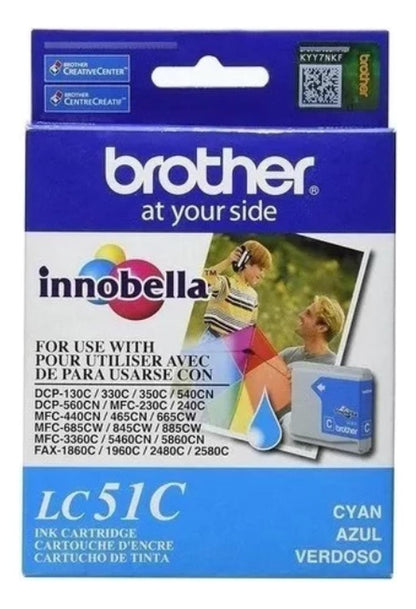 Cartucho de Tinta Brother LC51 Cyan Original Brother