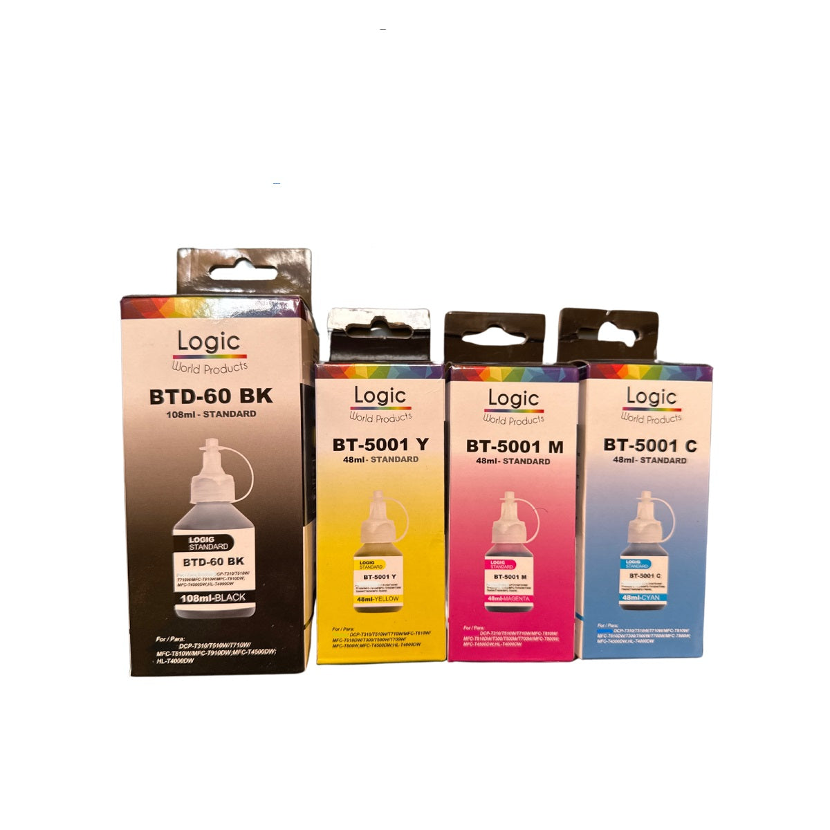 Pack Tintas Compatible para Btd-60/5001 T-220/T-710/T-420W