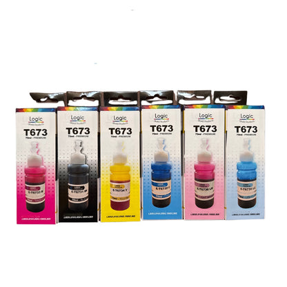 Pack Tintas Compatible para  T673 L800/L805/L810/L850