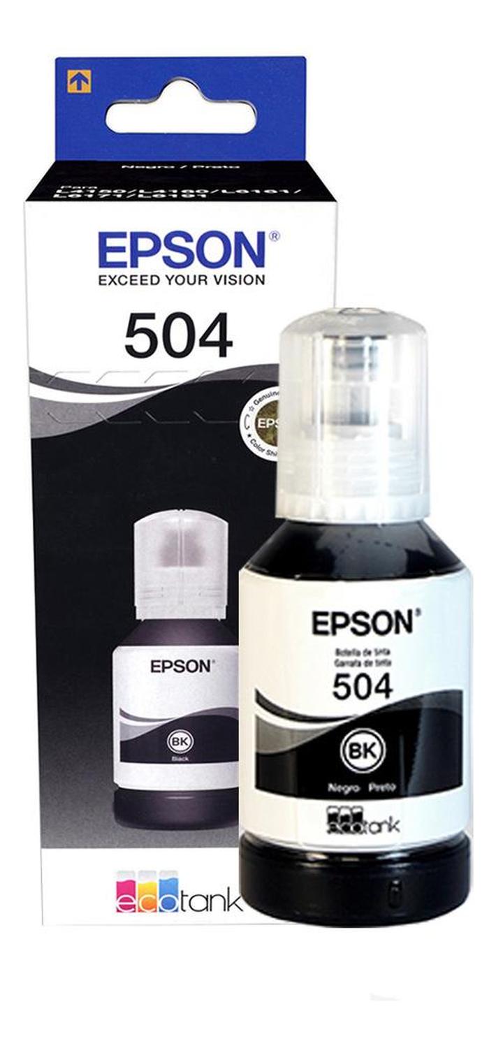 Botella Epson 504 Negro Original Epson
