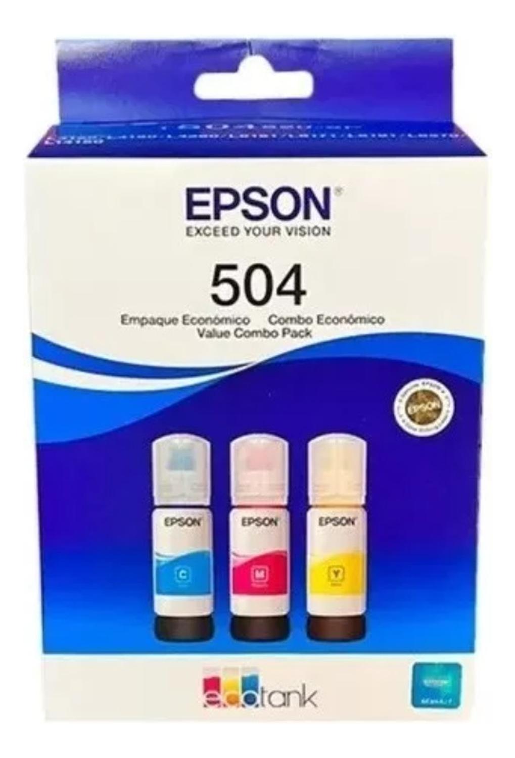 Botellas de Tinta Epson 504 M/C/Y Original Pack Epson