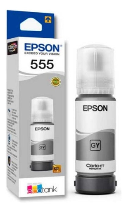 Botella Epson 555 Gris Original Epson