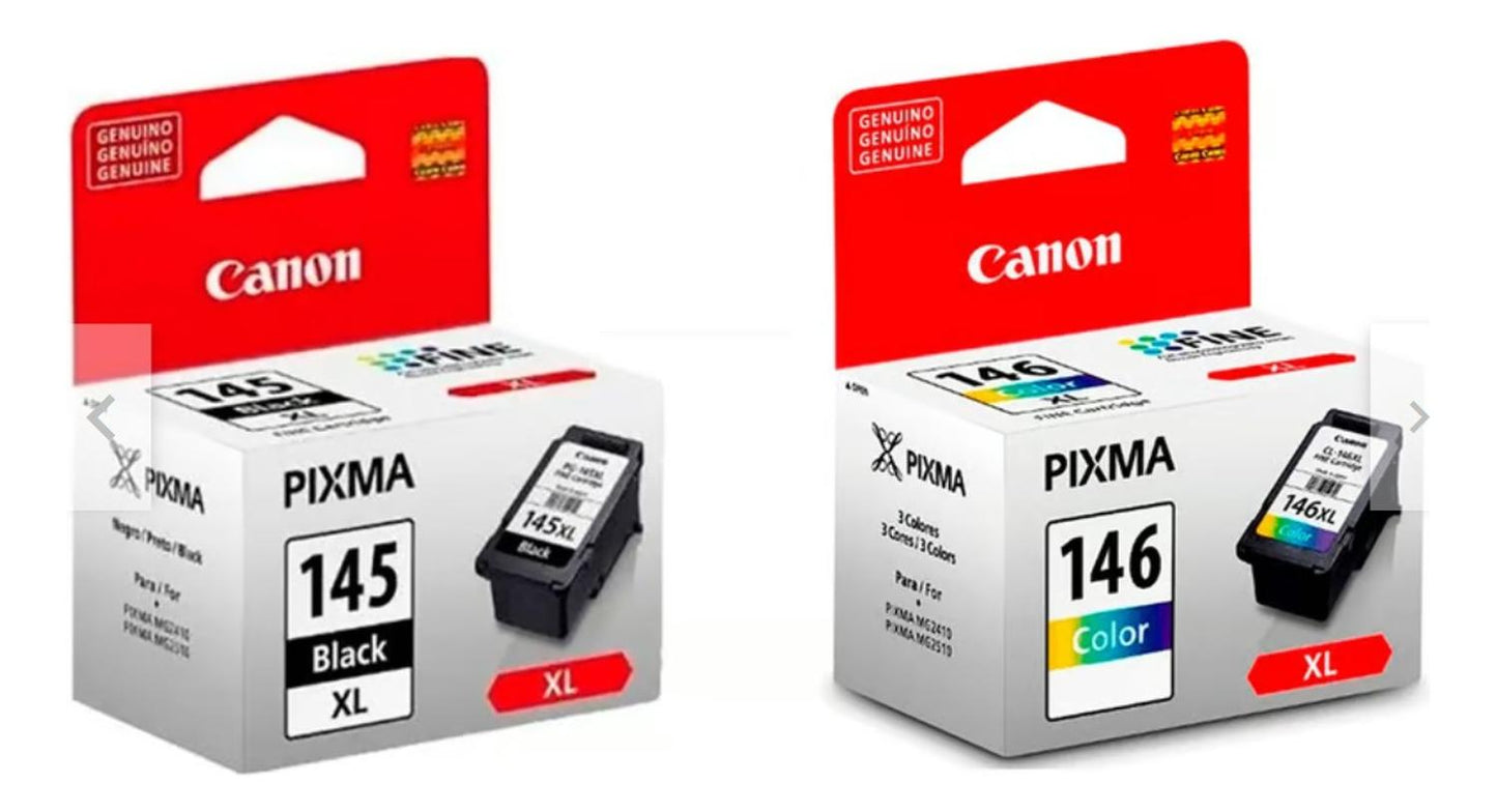 Canon PG-145XL/CL-146XL - Cartuchos de Tinta Original Pack Canon