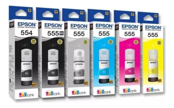 Pack Tintas Epson 554-555 Original – Tecno Insumos