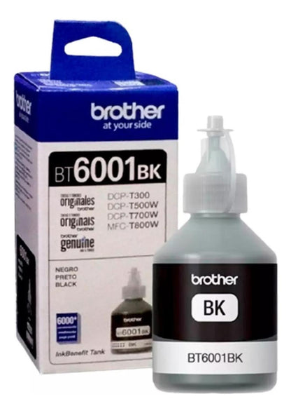 Botella de Tinta Brother Bt6001 Negro Original Brother