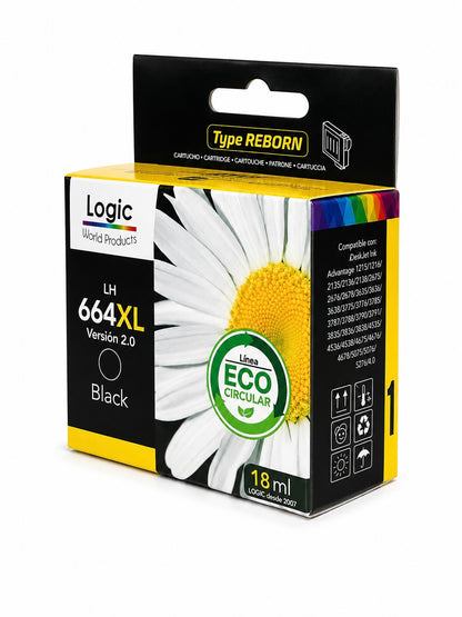 Cartucho de Tinta Alternativo HP 664XL Negro