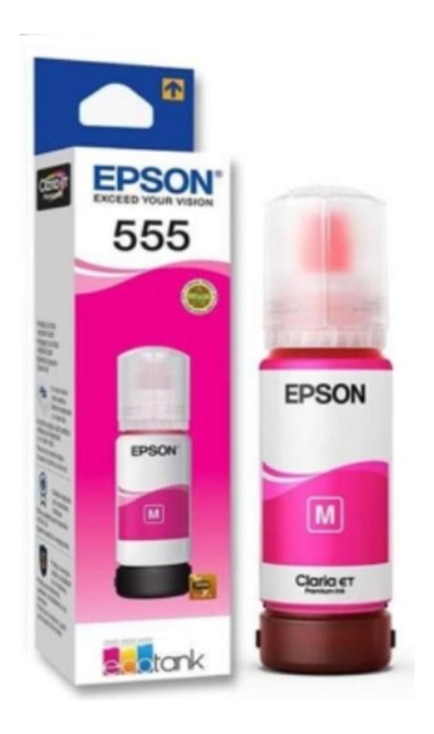 Botella Epson 555 Magenta Original Epson