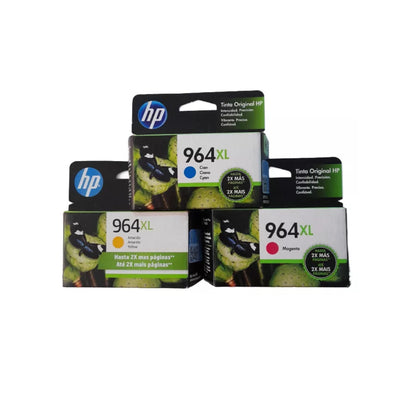 Pack Tintas Hp 964xl Cmy Originales 9010 9020