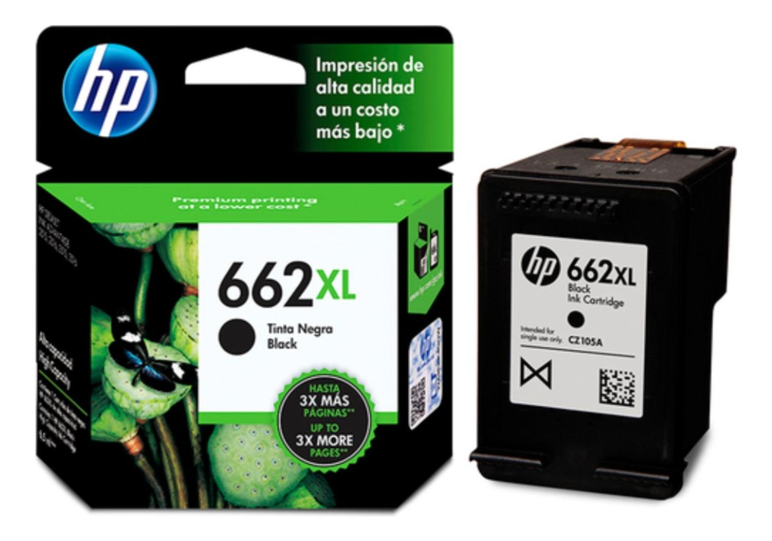Cartucho HP 662XL Negro Original – DeskJet 1515 2515 3515 4645