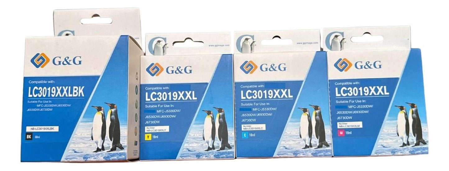 Cartuchos de Tinta Alternativo Brother Lc3019 Xxl J5330/j6530/j6730/ N/m/c/y Genérico