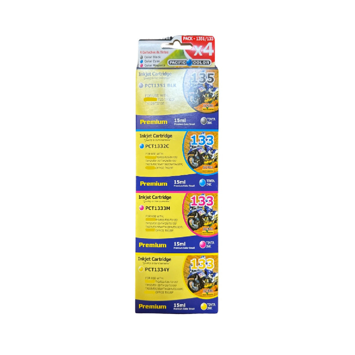 Pack Tintas Compatible para T135/T133 TX-125/TX-135
