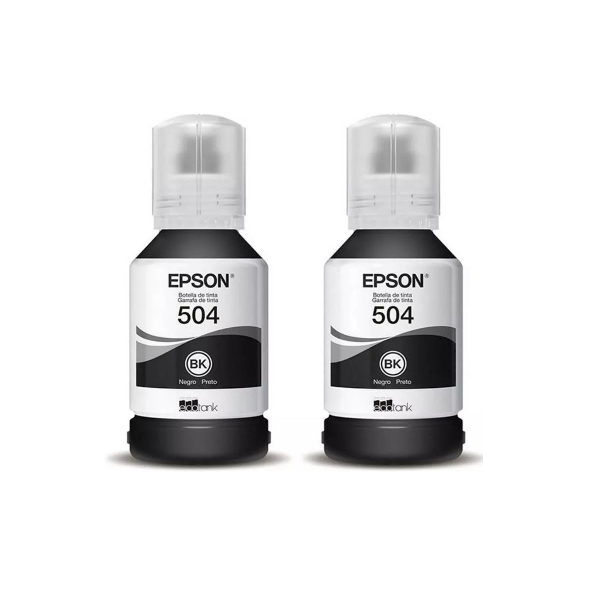 Pack 2 Tintas Epson 504 Negro Original
