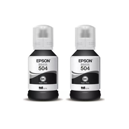 Pack 2 Tintas Epson 504 Negro Original