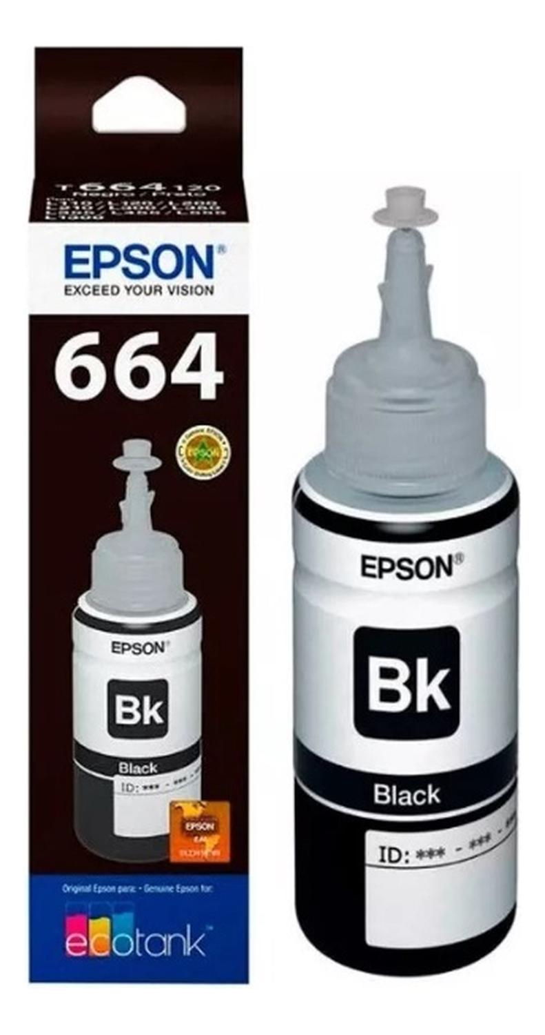 Botella Epson 664 Negro Original Epson