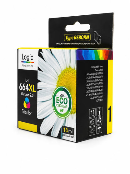 Cartucho de Tinta Alternativo HP 664XL Tricolor