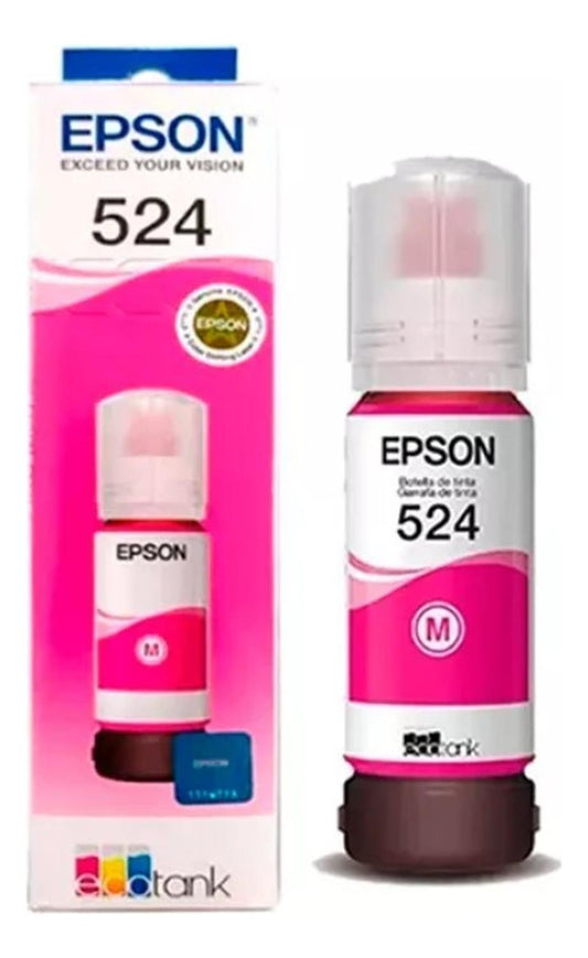 Botella Epson 524 Magenta Original Epson