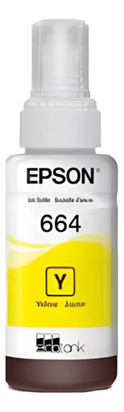 Botella Epson 664 Amarillo Original Epson