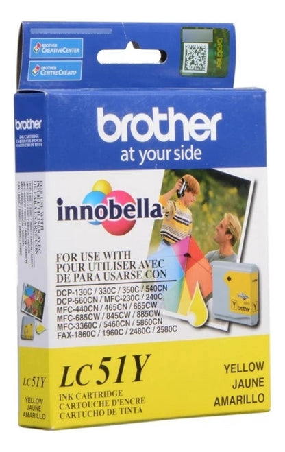 Cartucho de Tinta Brother LC51 Yellow Original Brother