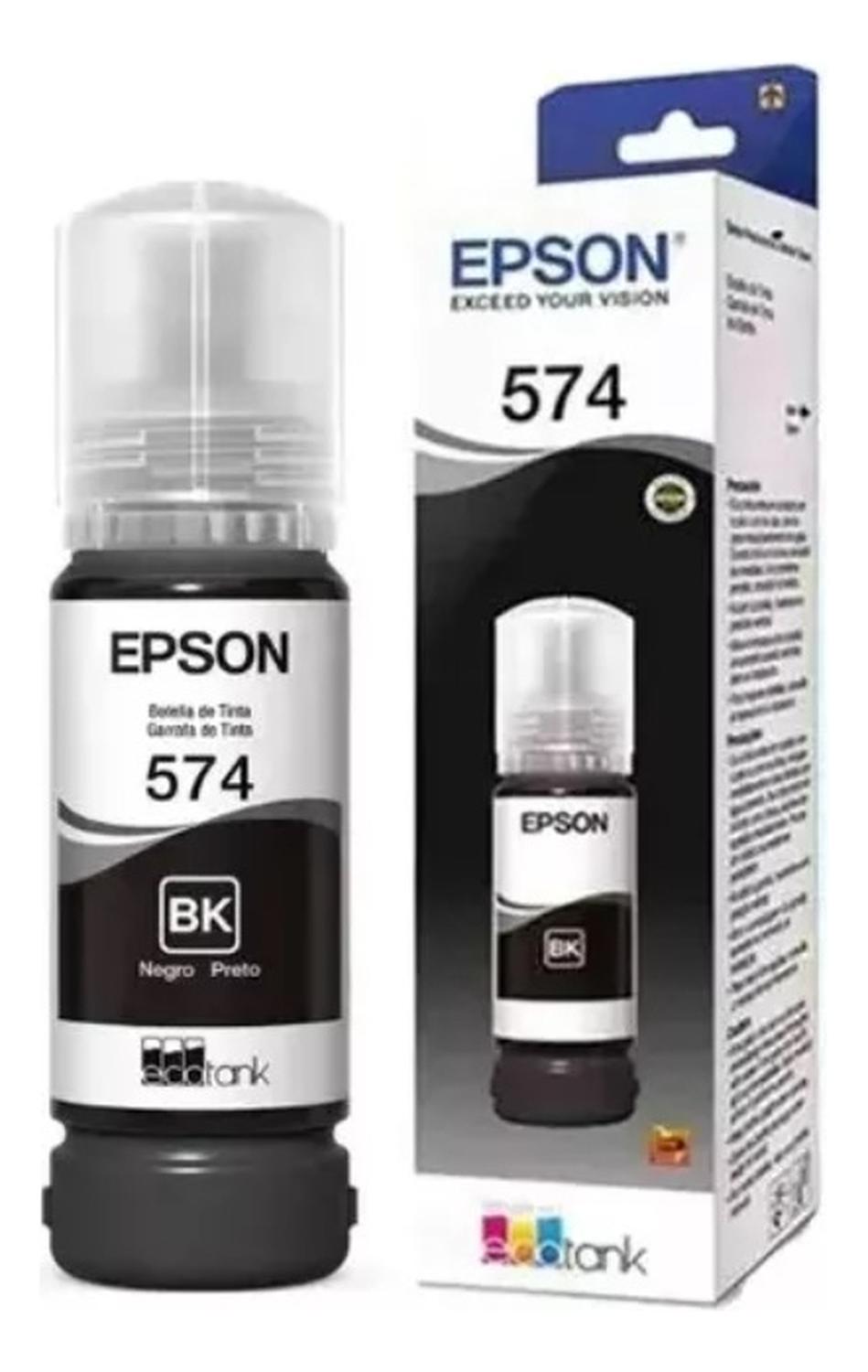 Botella Epson 574 Negro Original Epson