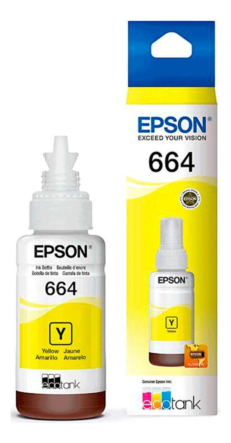 Botella Epson 664 Amarillo Original Epson