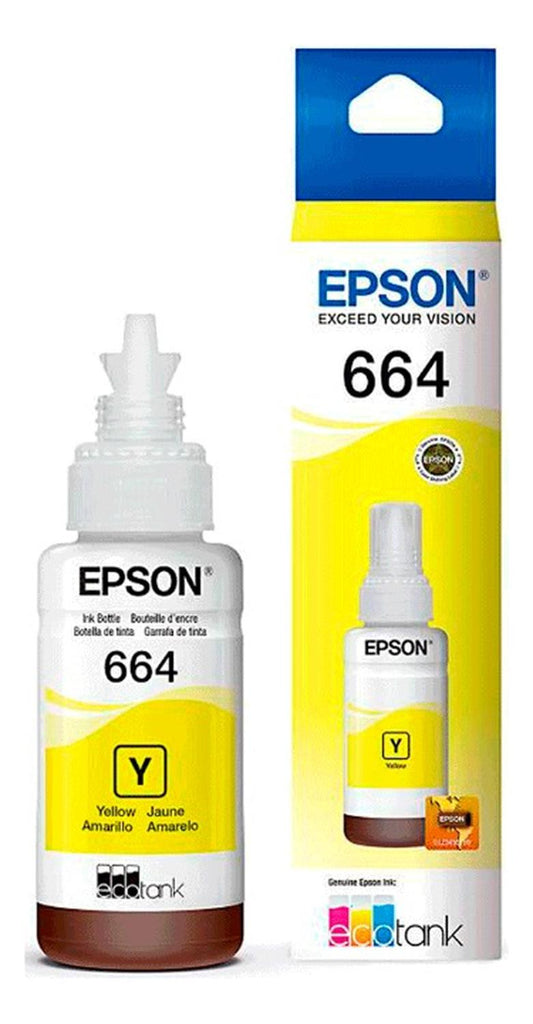 Botella Epson 664 Amarillo Original Epson