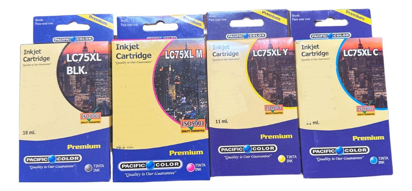 Cartuchos de Tintas Alternativo Brother Lc75 J432/j435/j625/j6710 Pack Genérico